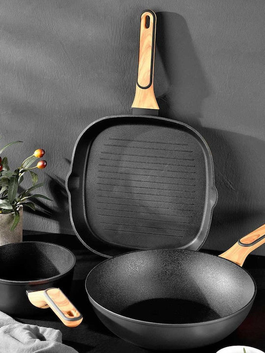 Bergner Grill made of Aluminum with Non-Stick Coating 28cm