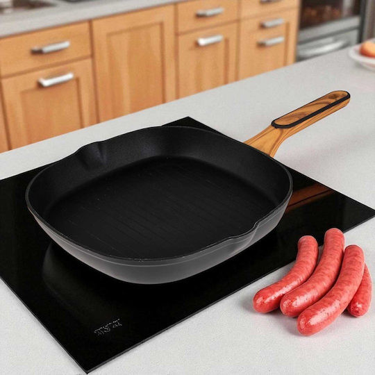 Bergner Multiclad Grill Pan Made of Aluminum with Non-Stick Interior Coating 28cm