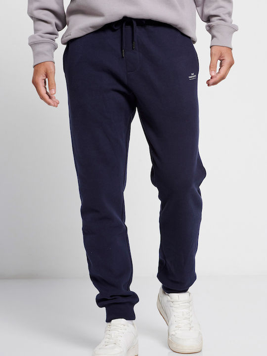 Sweatpants with Elastic Navy Blue