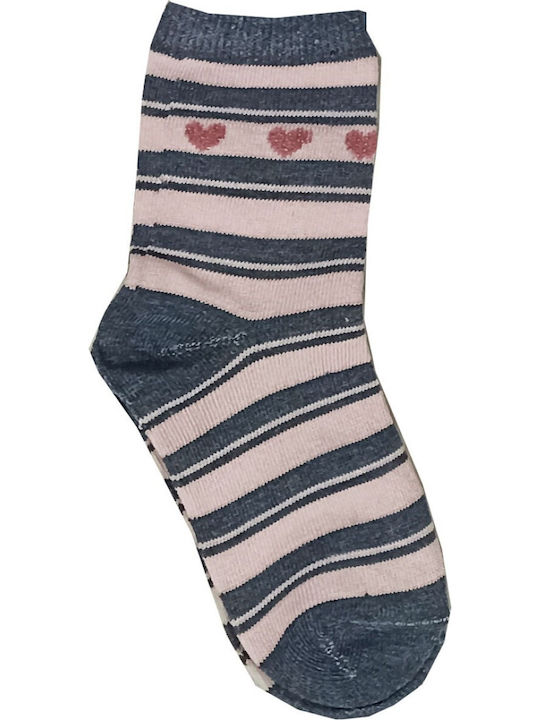Join Kids' Socks Pink - Grey 3 Pairs