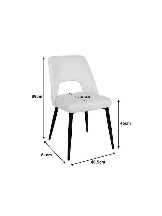 Murde Dining Room Velvet Chair Rotten Apple 48.5x61x89cm
