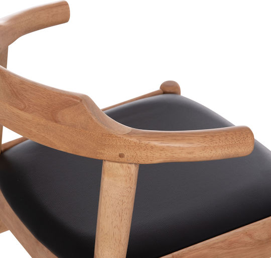 Cersei Stühle Speisesaal Light Oak, Black 2Stück 57x53x72cm
