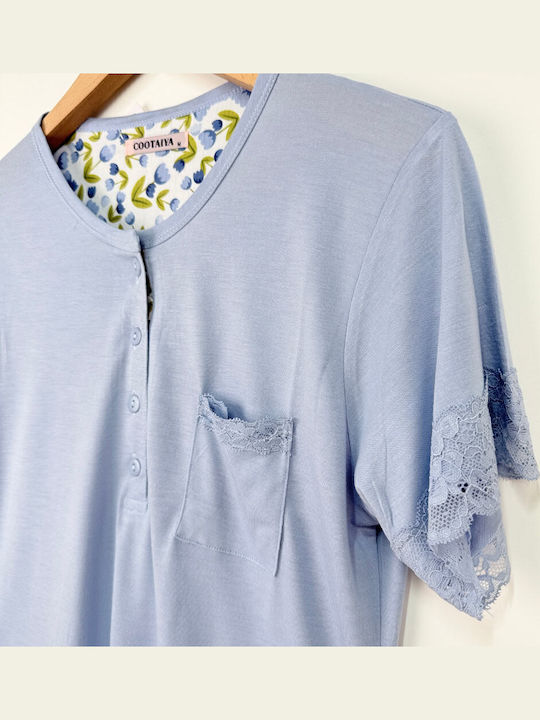 Cootaiya Summer Women's Pyjama Set Sky Blue