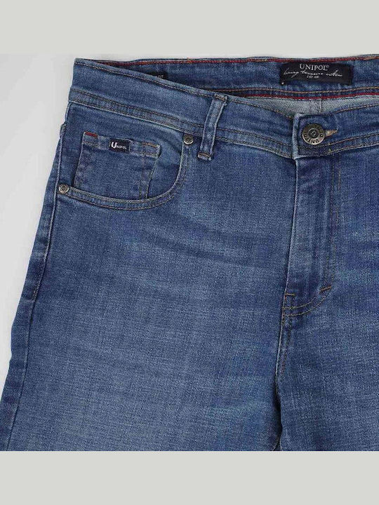 Herren Jeanshose Elastisch mit Slim Passform Blue, Light Blue