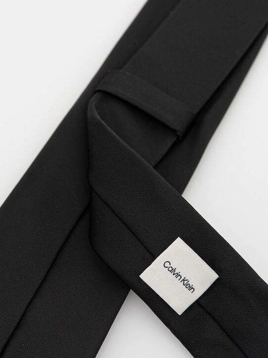 Calvin Klein Men's Tie Silk in Black Color