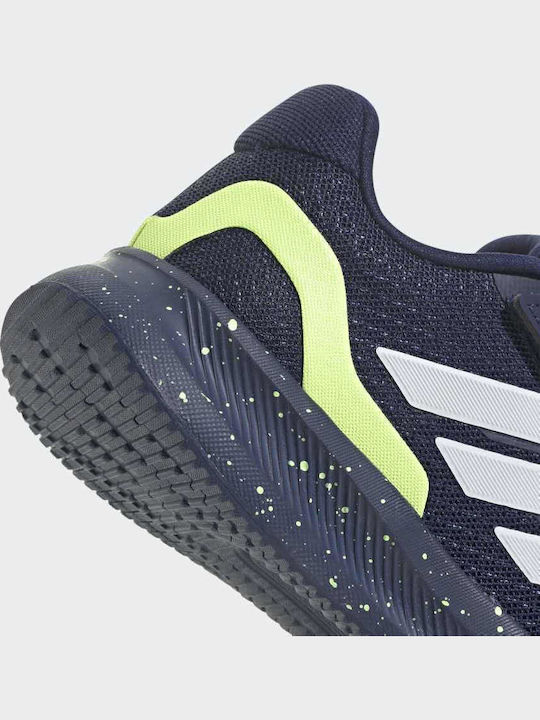 Runfalcon 5 Kids Sports Shoes Running with Hoop & Loop Closure Navy Blue