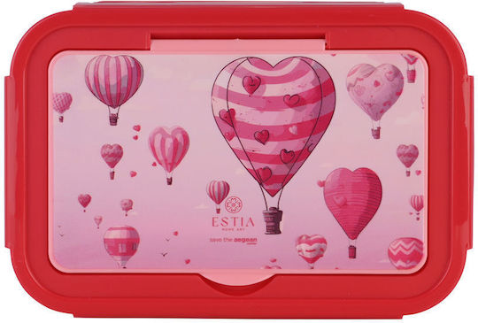 Estia Save The Aegean Plastic Kids' Lunch Set 1.4lt Love Ascend x x 7cm