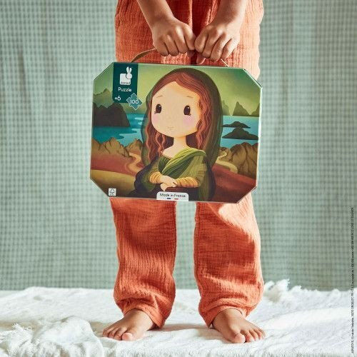 Janod Puzzle Inspired by Leonardo Da Vinci in a Suitcase 100 Pieces