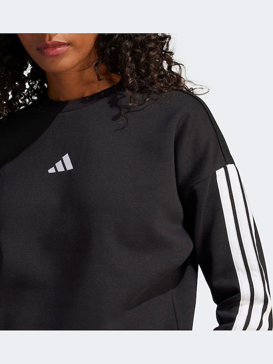 Essentials 3-Stripes Hanorac pentru femei Black