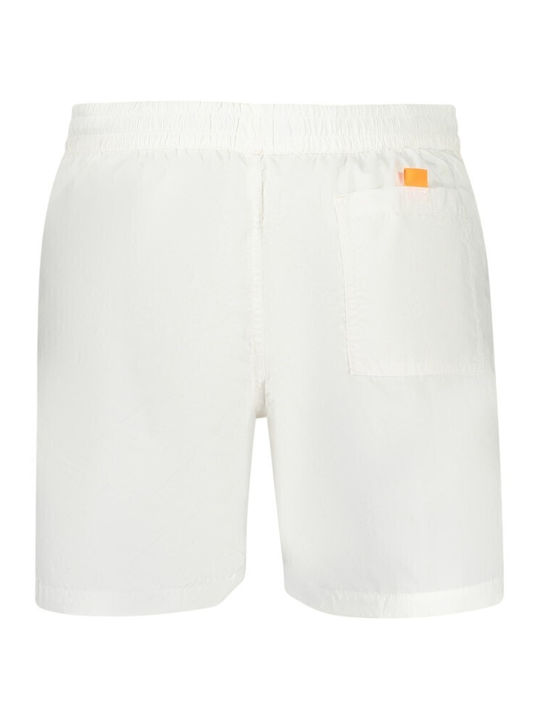 Men's Swimwear Shorts White with Patterns