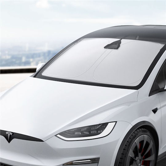 Spigen Tesla Car Front Windshield Sunshade Black Tesla Model X
