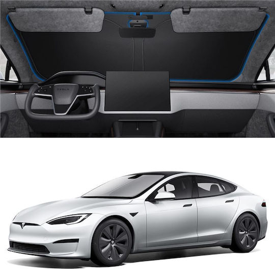 Spigen Tesla Car Front Windshield Sunshade Black Tesla Model S