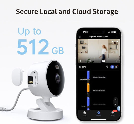 Aqara G100 Select IP Surveillance Camera Wi-Fi Full HD+ 4MP with Two-Way Communication