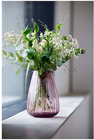 Bitz Bitz Dekorative Vase Glas Lila Y22cm