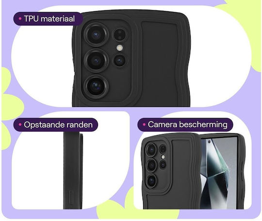 HappyCase Back Cover Silicone Black (Galaxy S24 Ultra)