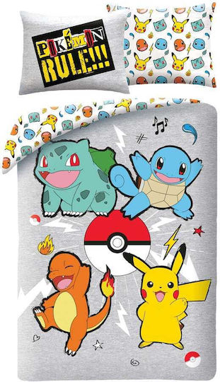 Pokemon Set Kids Duvet Cover Single Multicolour