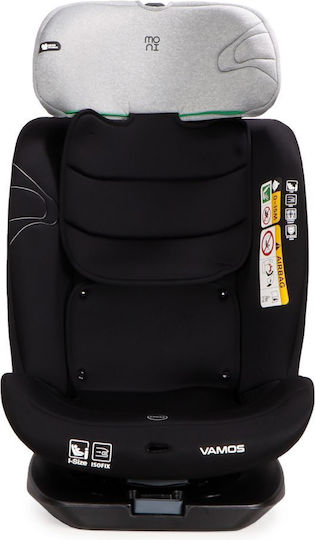 Moni Vamos Baby Car Seat i-Size with Isofix Stone Grey 0-36 kg