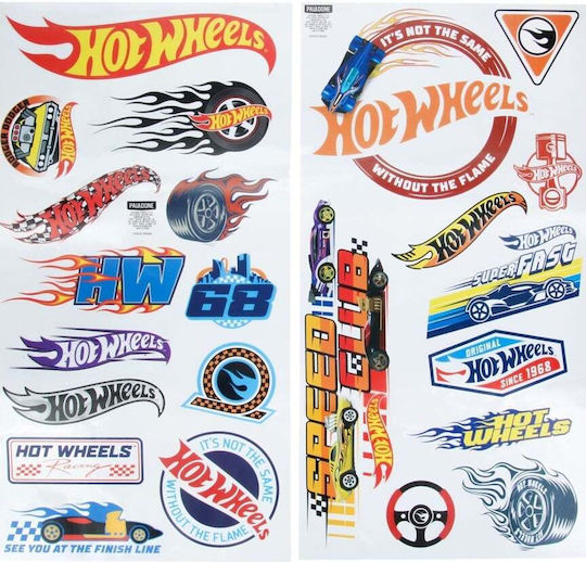 Hot Wheels Kinder Wandsticker Wand