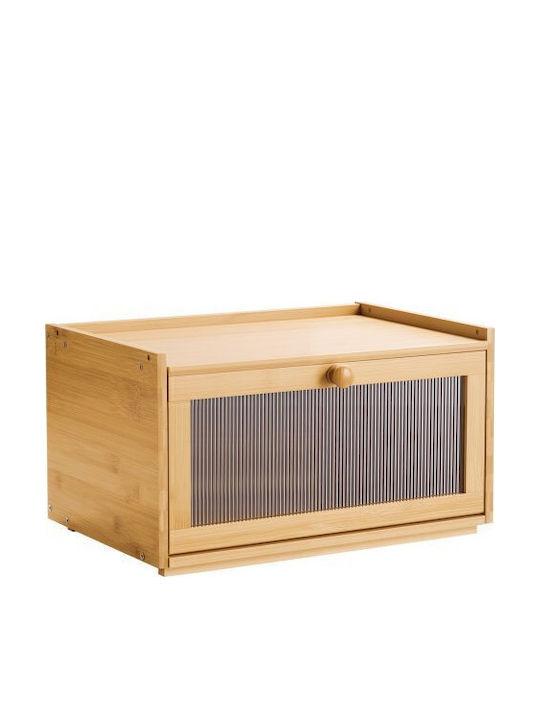 Vevor Ψωμιέρα από Bamboo Μπεζ 40x25x22cm