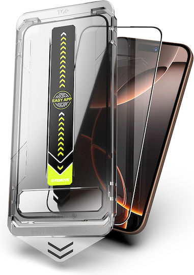 Techsuit Gehärtetes Glas Schwarz (iPhone 12 / 12 Pro)
