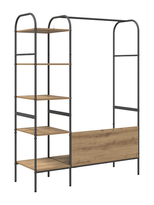 vidaXL Kleiderständer Braun 120x44x160cm