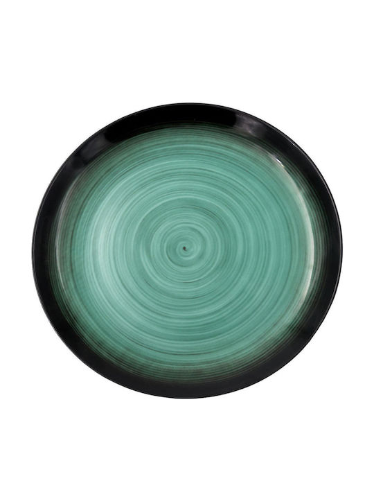Sidirela Decoration Plate Soup made of Porcelain Blue with Diameter 23cm