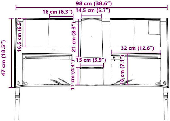 vidaXL vidaXL Für Camping Klappstuhl Schwarz