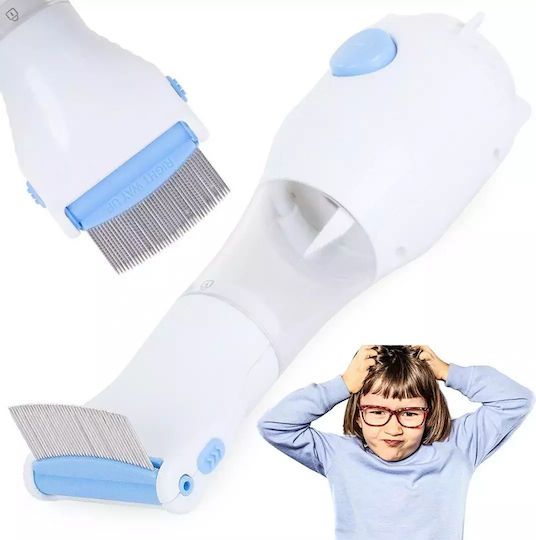 Pieptene Electric Pentru Păduchi și Lindini cu Aspirare și Filtru – 220v Fără Chimicale
