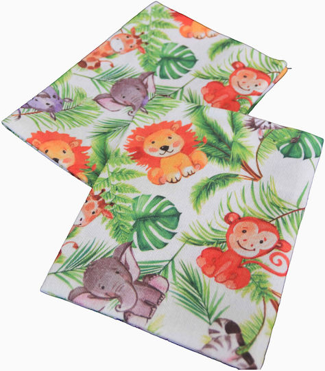 Fabric Wedding Favor Pouch Jungle Green 14×18 Set of 12 Pieces