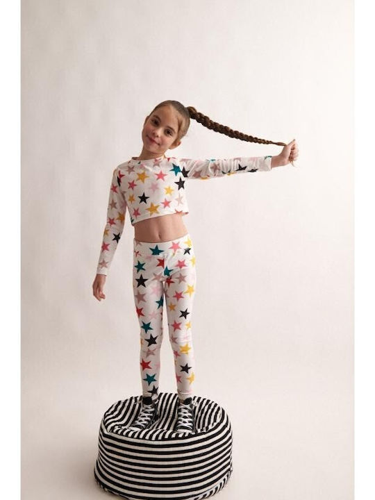 Kinder-Set mit Leggings Winter 2Stück White