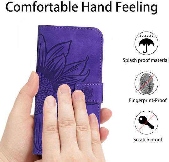 Sun Flower Wallet Violet (TCL 60R 5G)