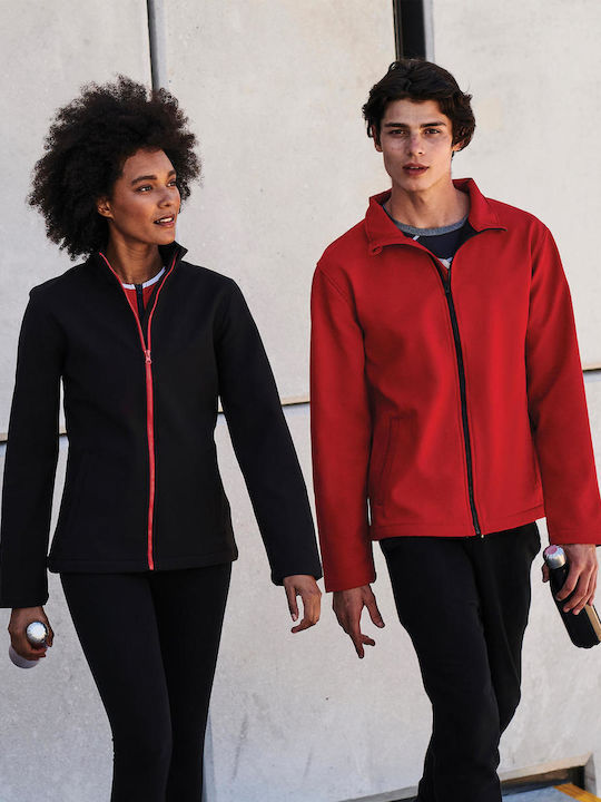 TRA628 Χειμωνιάτικο Μπουφάν Softshell Αδιάβροχο και Αντιανεμικό Κόκκινο