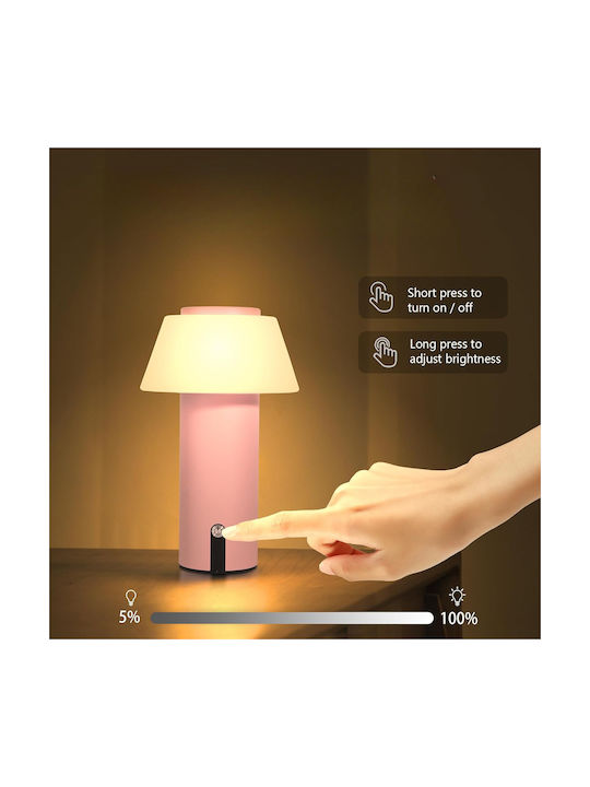 Lampa Ecvivk Decorative Lamp Mushroom Pink