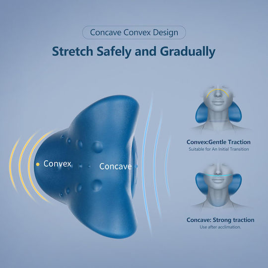 Ergonomic Chiropractic Kopfkissen Massage für den Nacken Blau