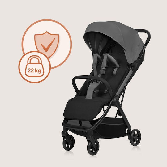 Lionelo Julie Air Kinderwagen Geeignet ab 6+ Monaten Gray Stone