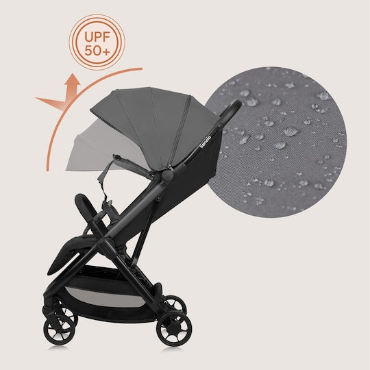 Lionelo Julie Air Kinderwagen Geeignet ab 6+ Monaten Gray Stone