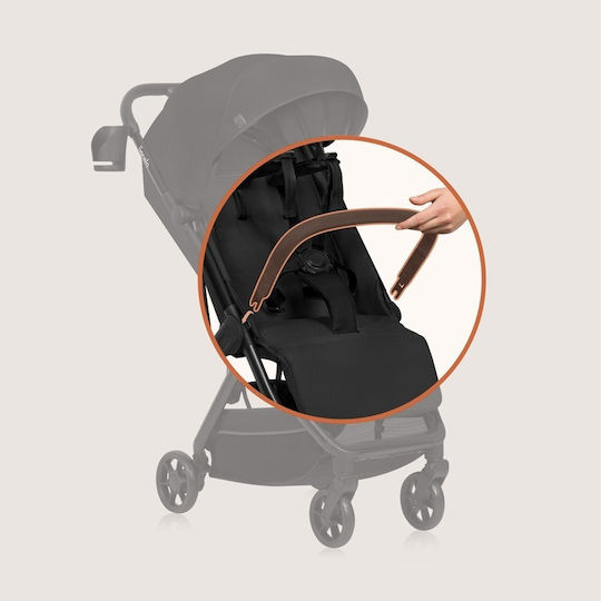 Lionelo Julie Air Baby Stroller Suitable from 6+ Months Black Onyx