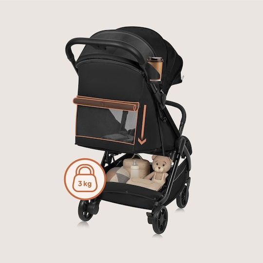 Lionelo Julie Air Baby Stroller Suitable from 6+ Months Black Onyx