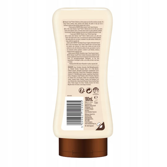 Hawaiian Tropic Protect Hydrate Sun Waterproof Sunscreen Lotion for Body SPF 15 180ml