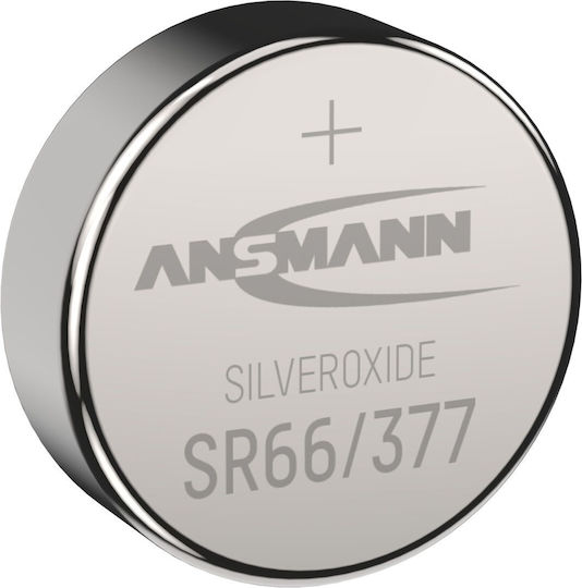Ansmann 377 Silver Oxide Watch Battery SR66 1.55V 1pcs