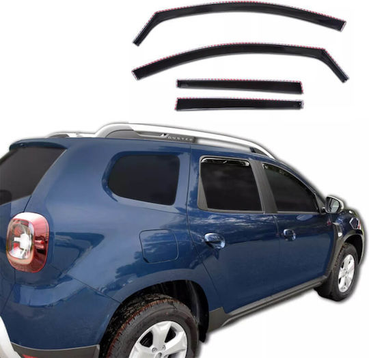 Carner Set of Windbreakers Front and Rear Car for Dacia Duster 2018-2023 4pcs