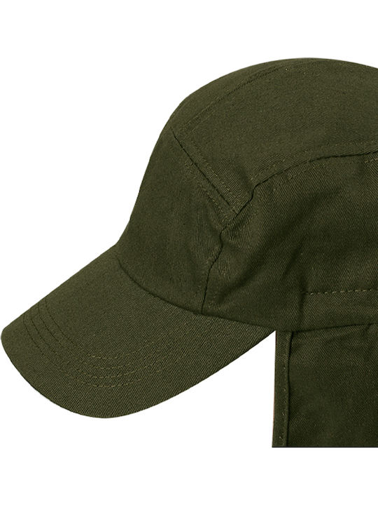 Jockey Bumbac Protecție Gât Pentru Bărbați Culoare Kaki Brims Trims