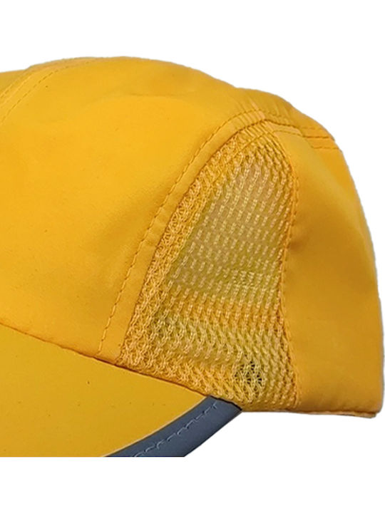 Καπέλο Τζόκεϊ Microfiber Fast Dry Ανδρικό Κίτρινο Brims Trims