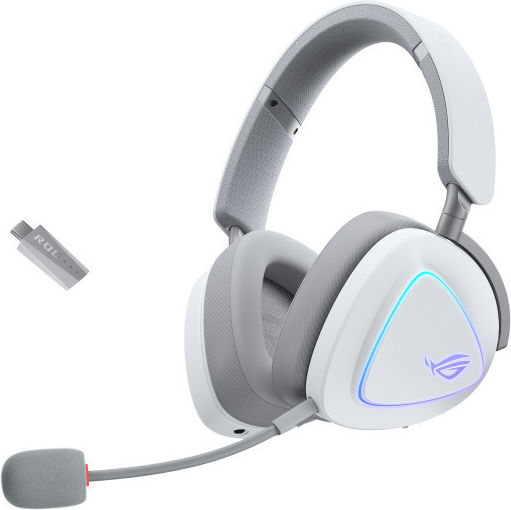 Asus ROG Delta II Wireless Over Ear Gaming Headset with Connection Bluetooth / USB White