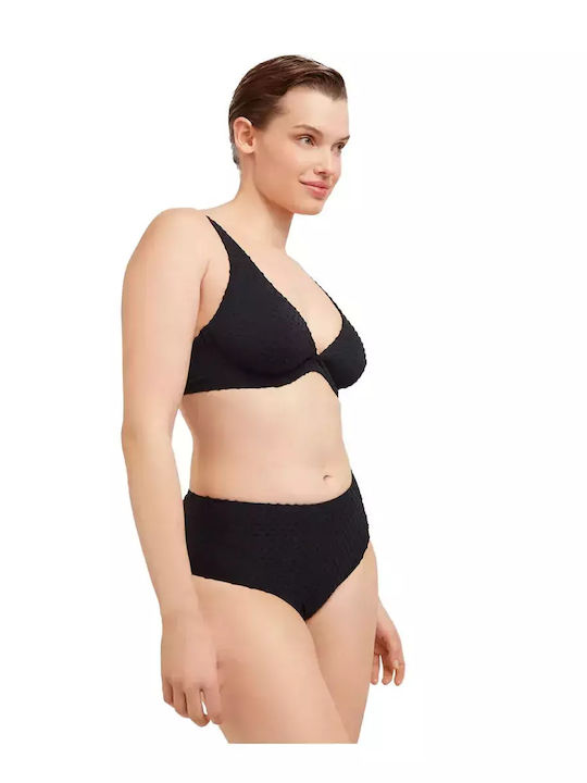 Bikini Slip Hohe Taille Black