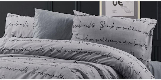 Dimcol Sheet Sets Queen 220x240cm. Arisvi 472 Grey 4pcs