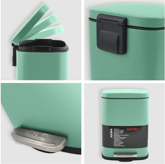 Dimitracas Akira Metalic Perie de toaletă Închidere lentă 5lt Verde