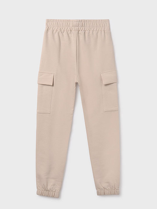 Kids' Cargo Pants Beige