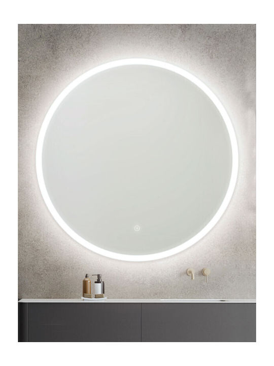 Kolossos Runder Badezimmerspiegel LED 70x70cm