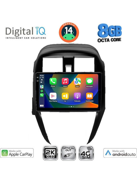 Digital IQ Car Audio System for Nissan Leaf 2009-2017 (Bluetooth/USB/WiFi/GPS/Apple-Carplay/Android-Auto) with Touch Screen 9"